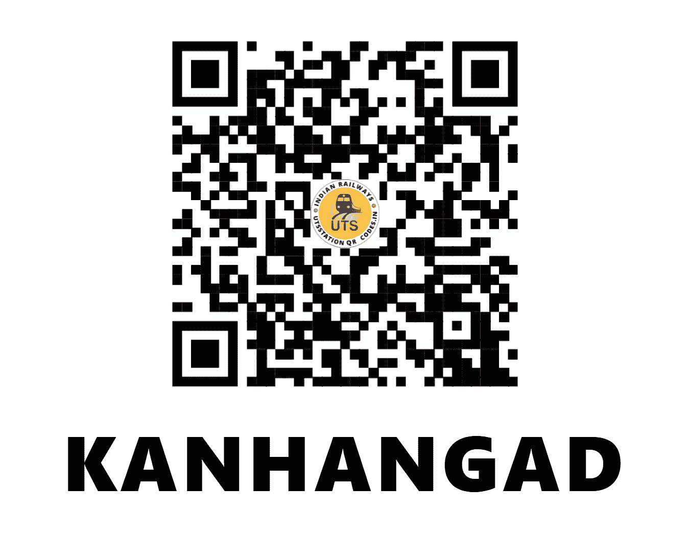UTS QR Code for KANHANGAD - KZE - SR (KERALA)