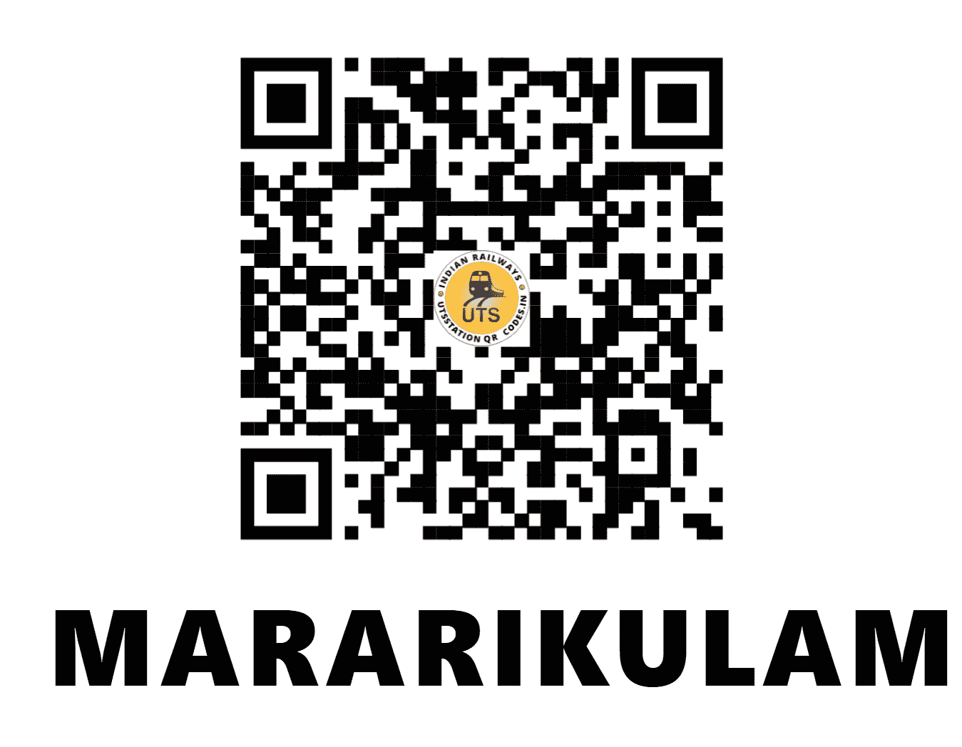 UTS QR Code for MARARIKULAM - MAKM - SR (KERALA)