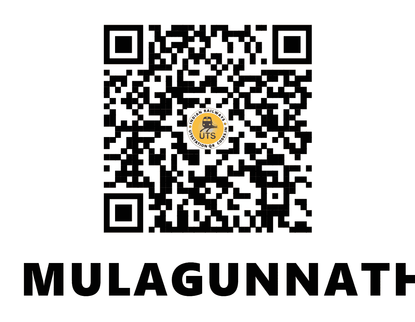 UTS QR Code for MULAGUNNATHUKAVU - MGK - SR (KERALA)