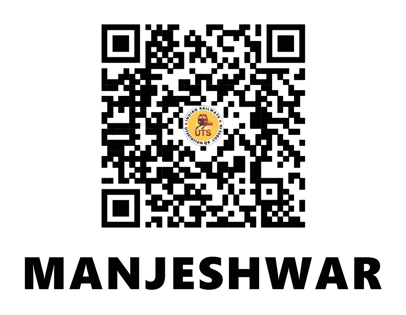 UTS QR Code for MANJESHWAR - MJS - SR (KERALA)