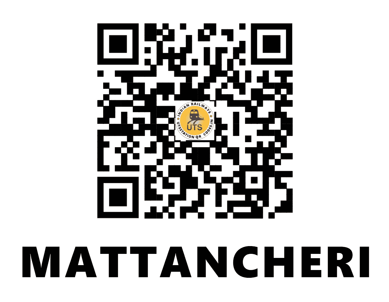 UTS QR Code for MATTANCHERI - MTNC - SR (KERALA)