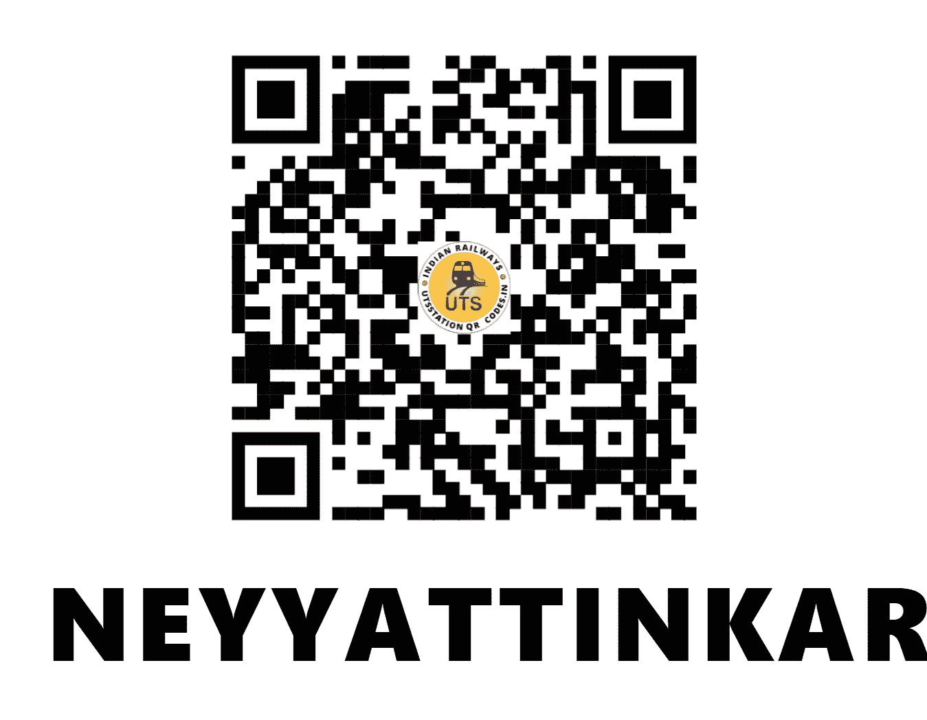 UTS QR Code for NEYYATTINKARA - NYY - SR (KERALA)
