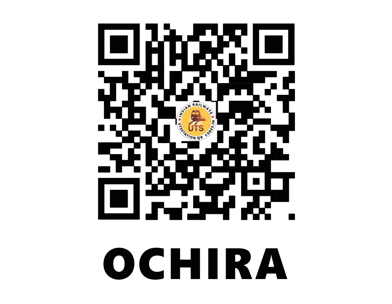 UTS QR Code for OCHIRA - OCR - SR (KERALA)