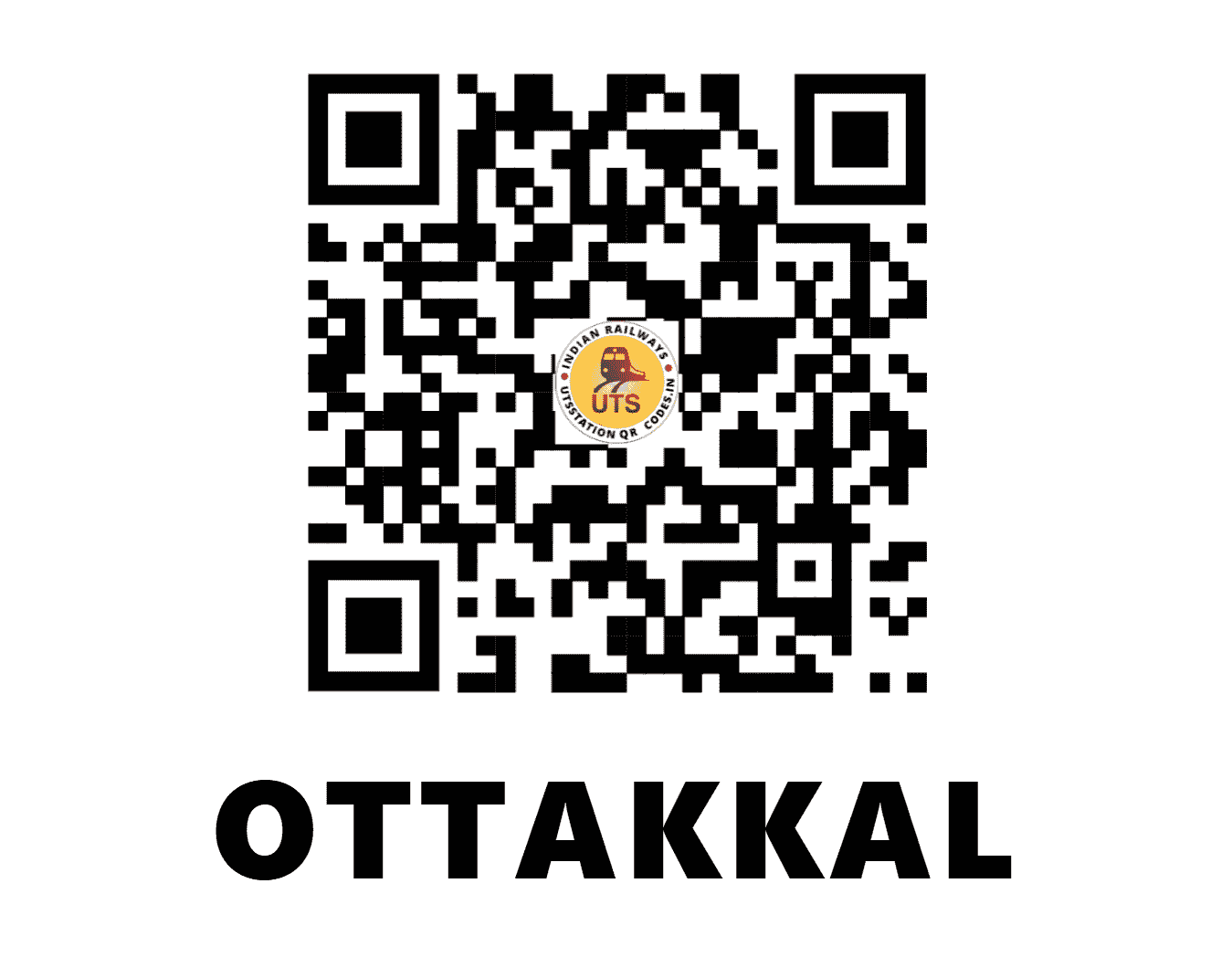 UTS QR Code for OTTAKKAL - OKL - SR (KERALA)
