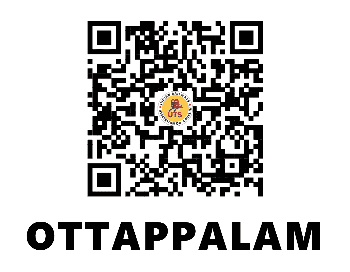 UTS QR Code for OTTAPPALAM - OTP - SR (KERALA)