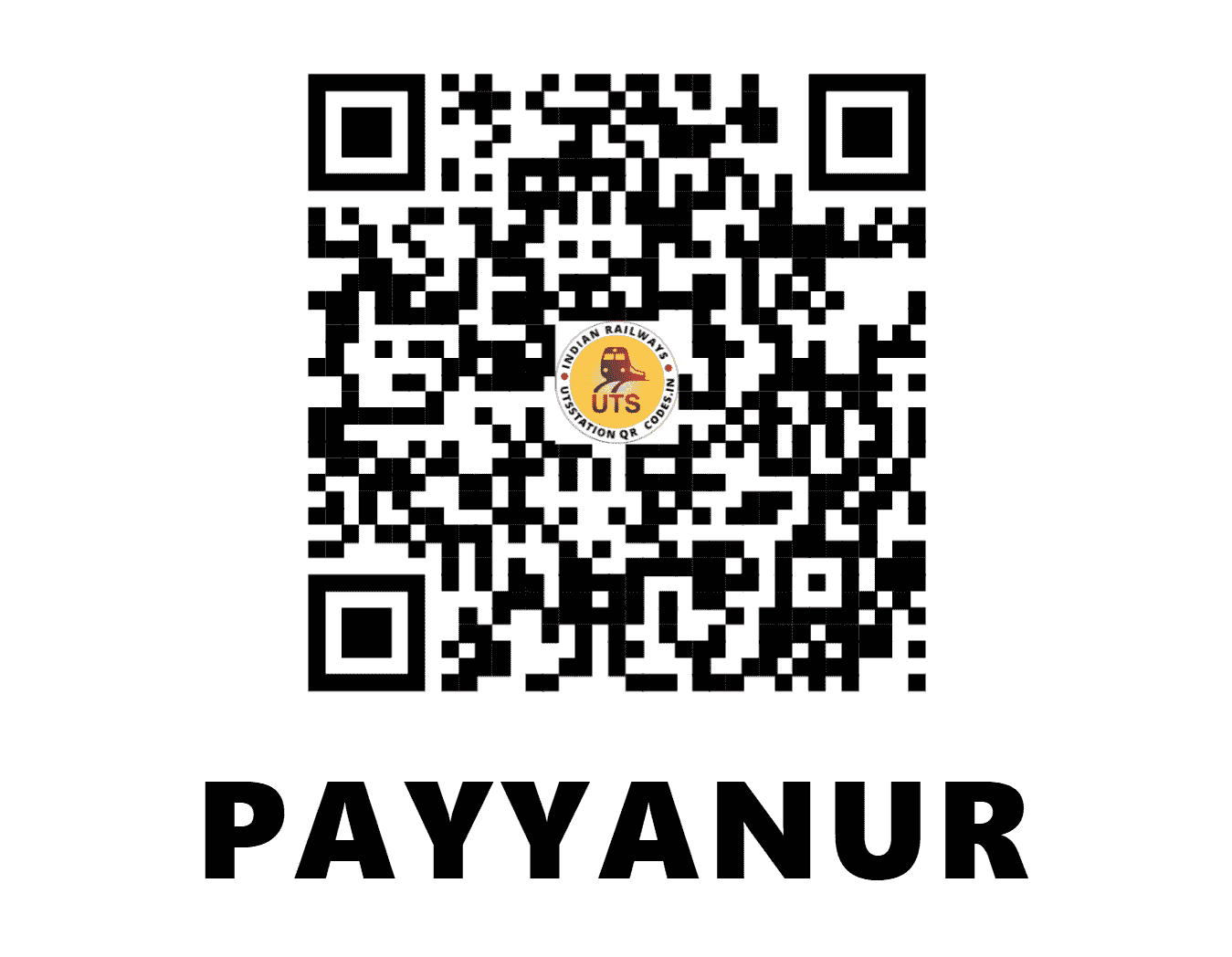 UTS QR Code for PAYYANUR - PAY - SR (KERALA)