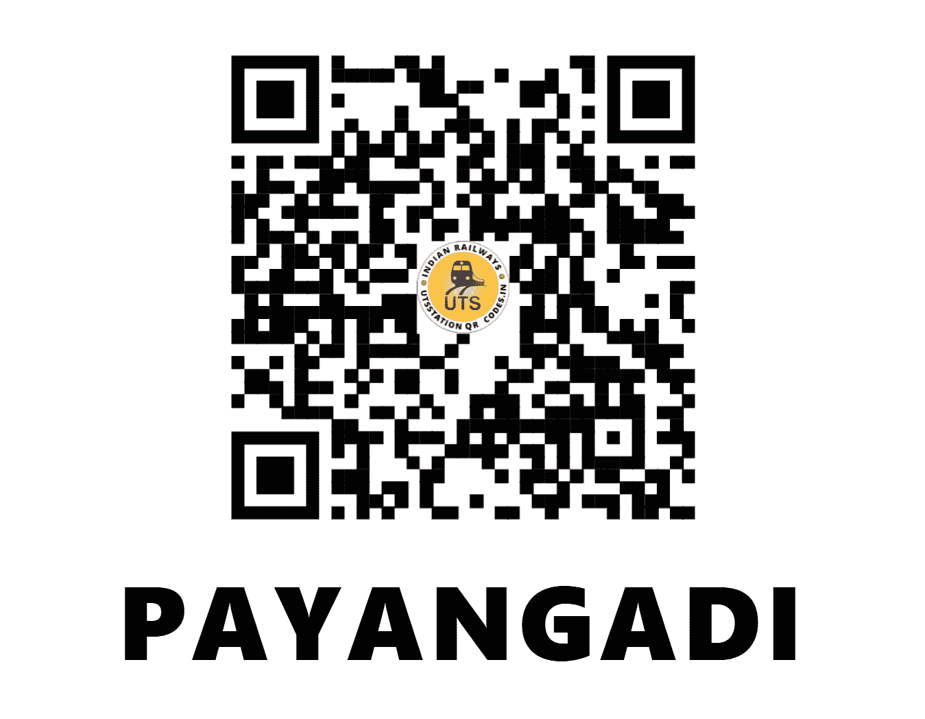 UTS QR Code for PAYANGADI - PAZ - SR (KERALA)