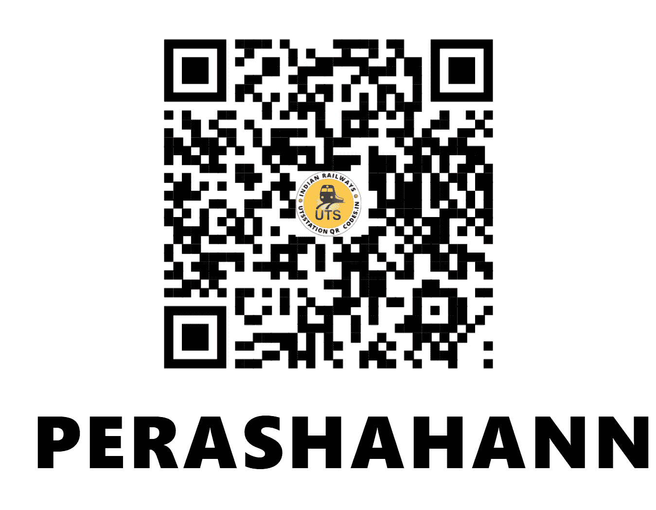 UTS QR Code for PERASHAHANNUR - PEU - SR (KERALA)