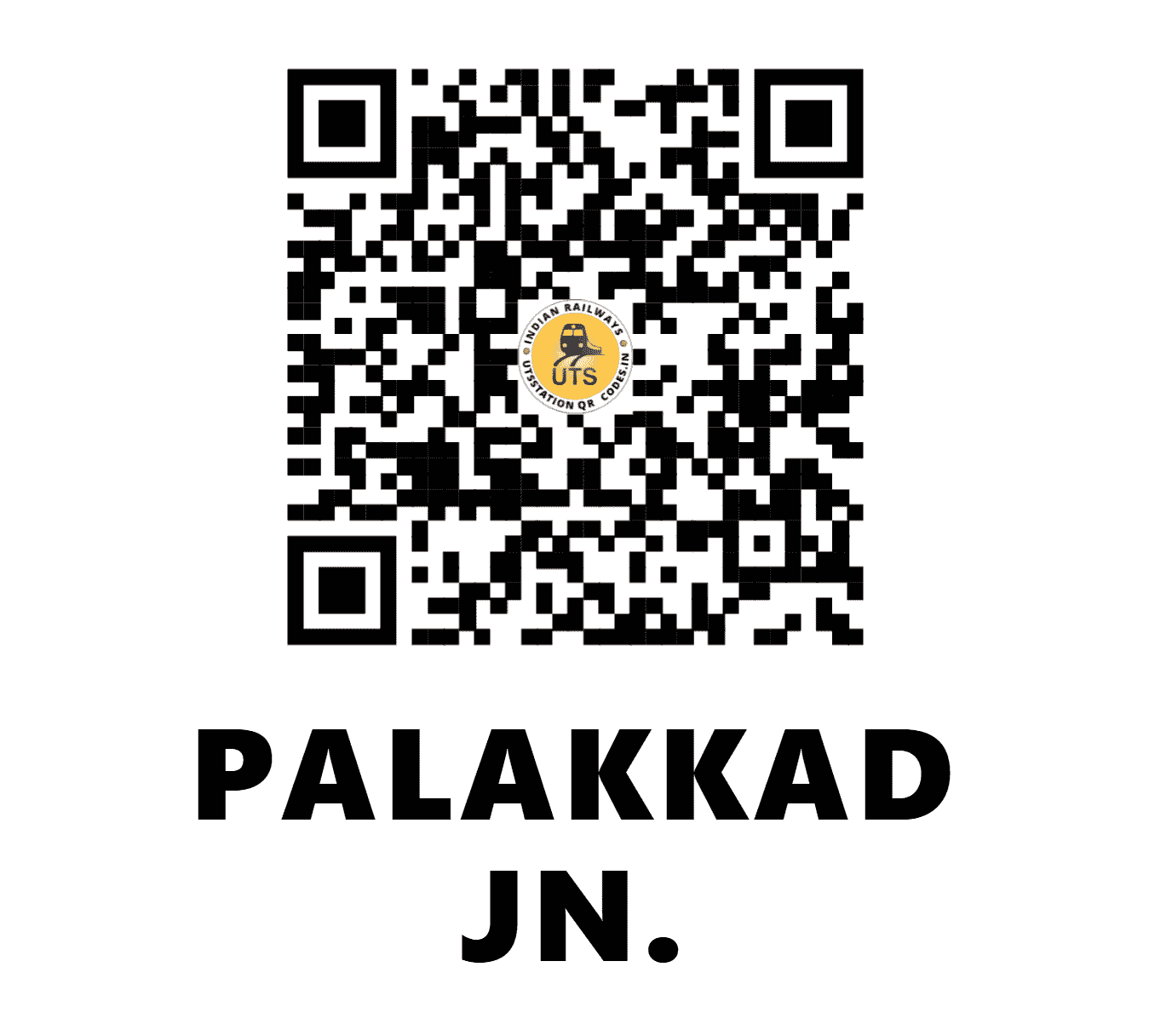 UTS QR Code for PALAKKAD JN. - PGT - SR (KERALA)