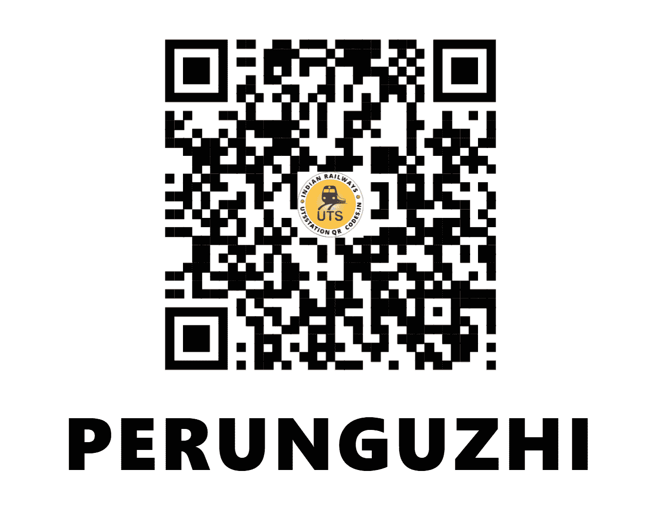 UTS QR Code for PERUNGUZHI - PGZ - SR (KERALA)