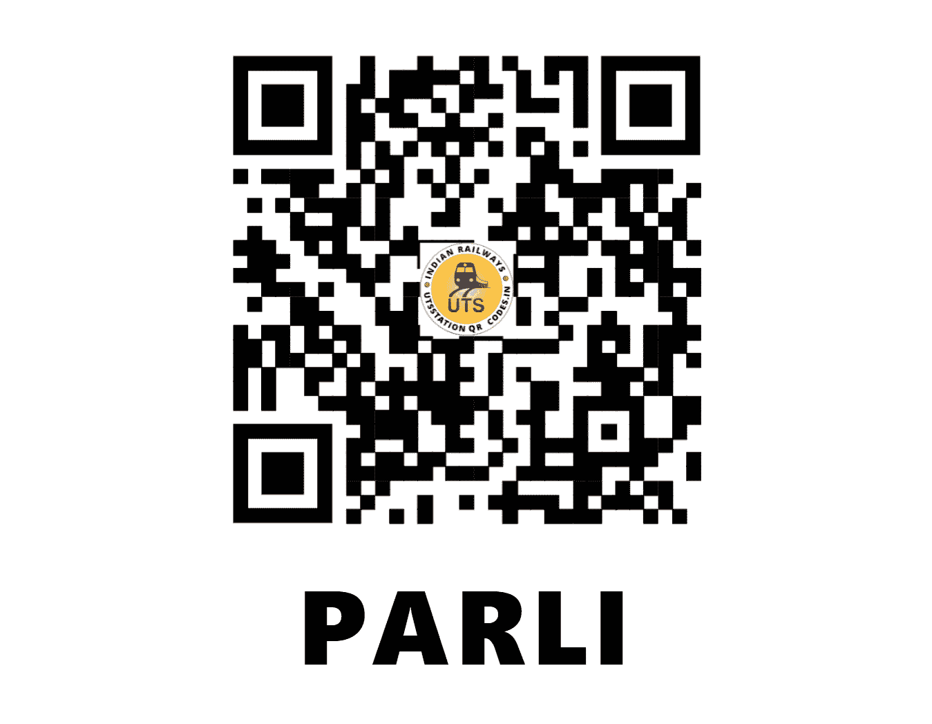 UTS QR Code for PARLI - PLL - SR (KERALA)