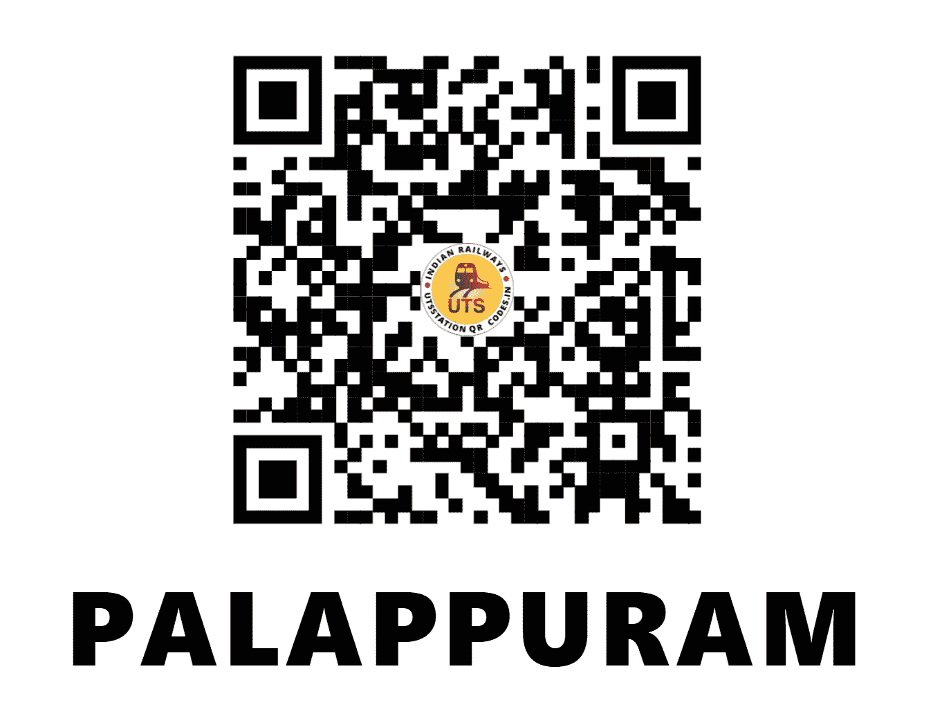 UTS QR Code for PALAPPURAM - PLPM - SR (KERALA)