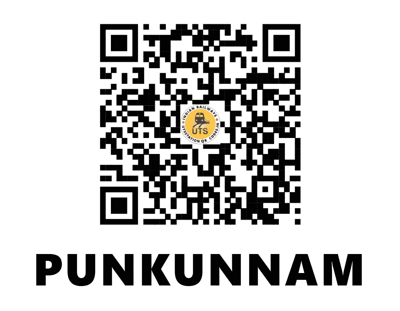 UTS QR Code for PUNKUNNAM - PNQ - SR (KERALA)