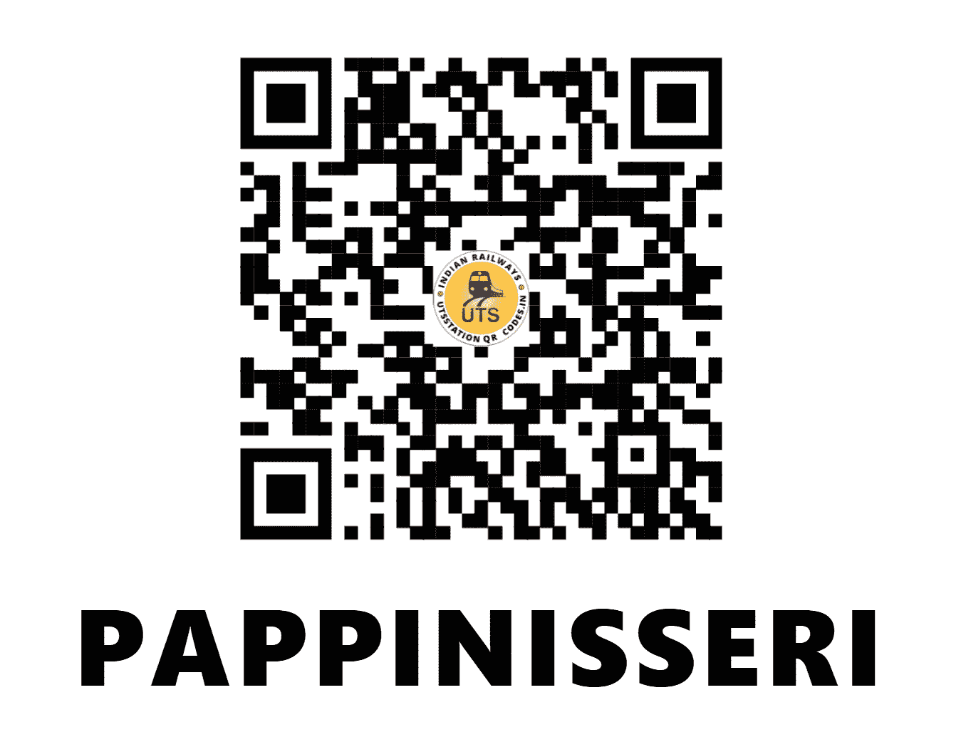 UTS QR Code for PAPPINISSERI - PPNS - SR (KERALA)
