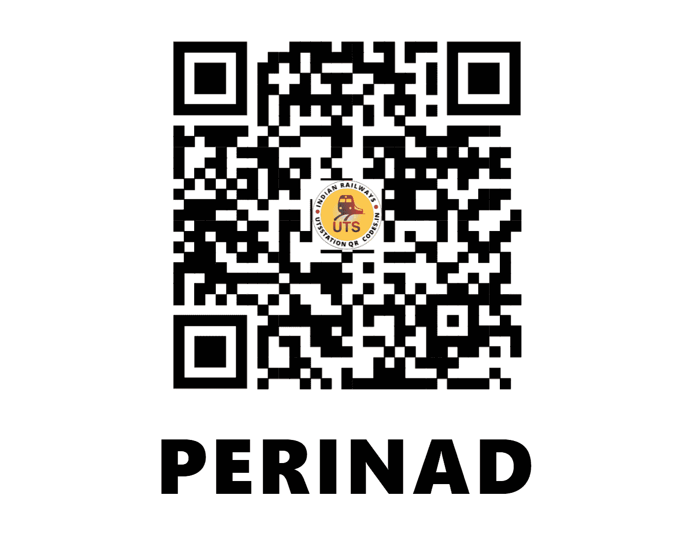UTS QR Code for PERINAD - PRND - SR (KERALA)