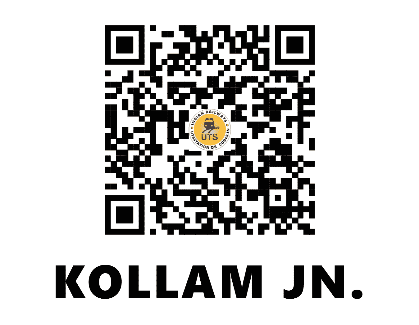 UTS QR Code for KOLLAM JN. - QLN - SR (KERALA)
