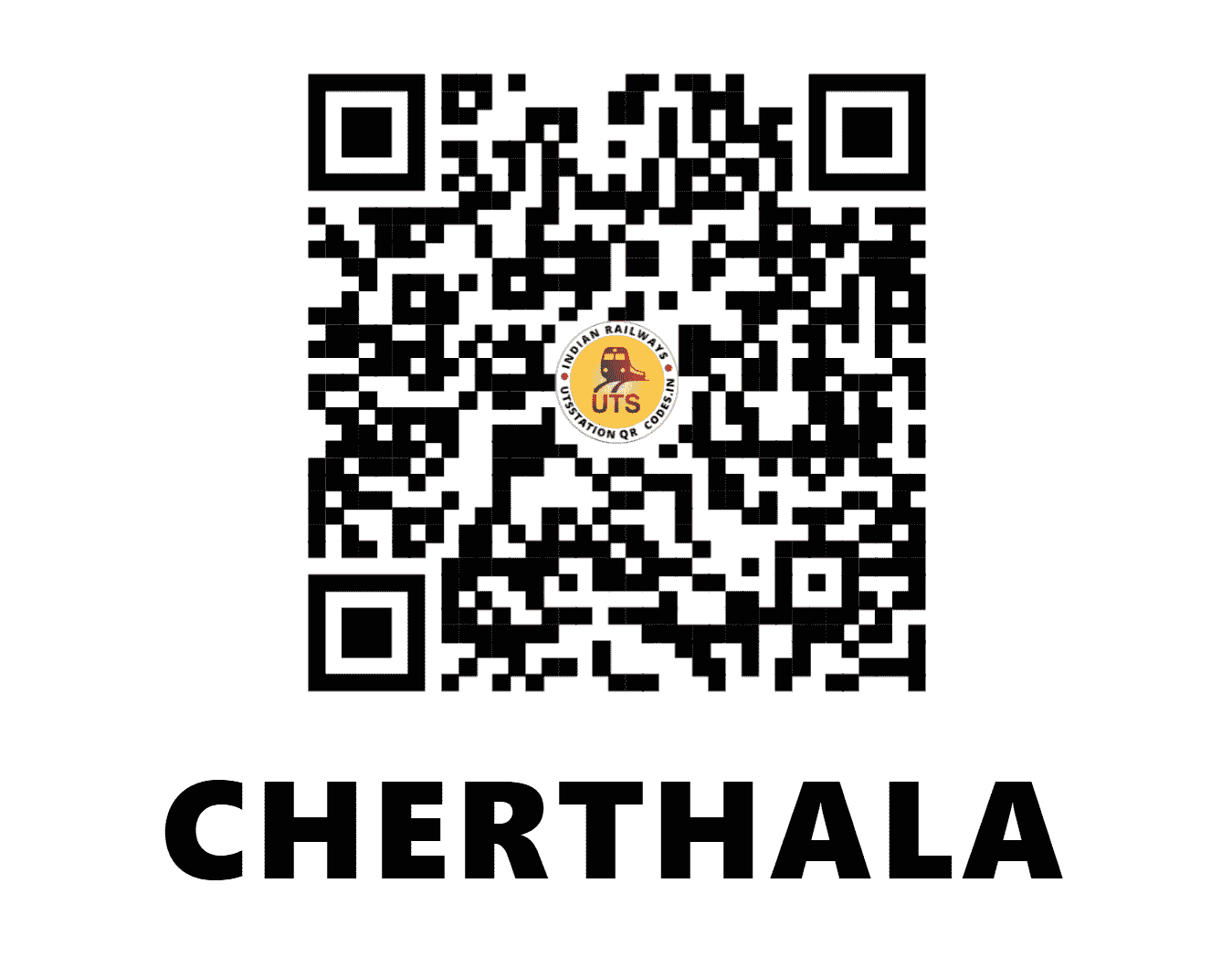 UTS QR Code for CHERTHALA - SRTL - SR (KERALA)