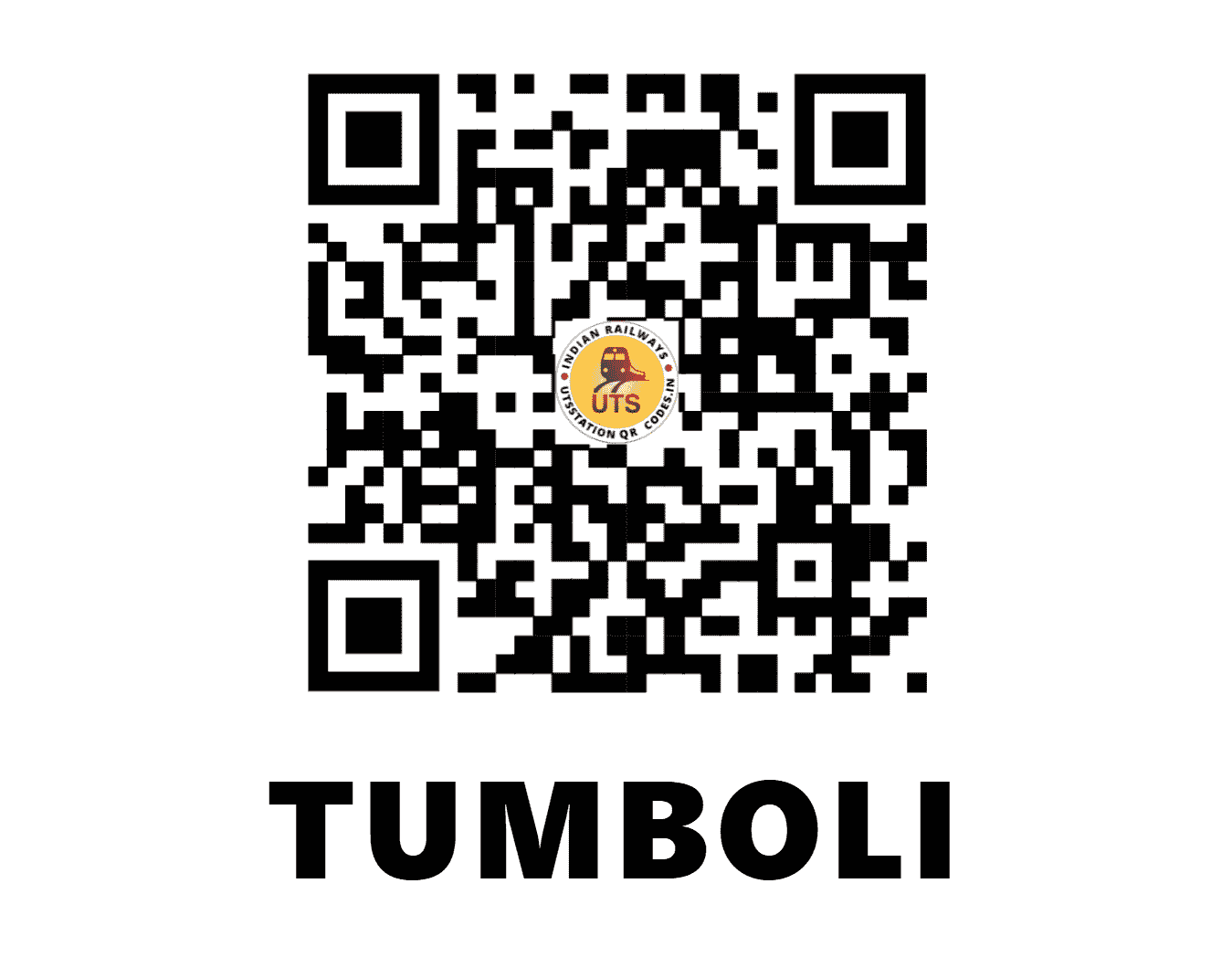 UTS QR Code for TUMBOLI - TMPY - SR (KERALA)