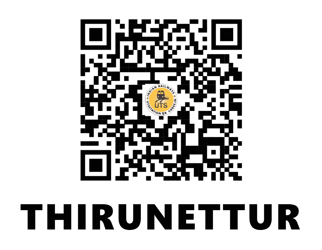 UTS QR Code for THIRUNETTUR - TNU - SR (KERALA)