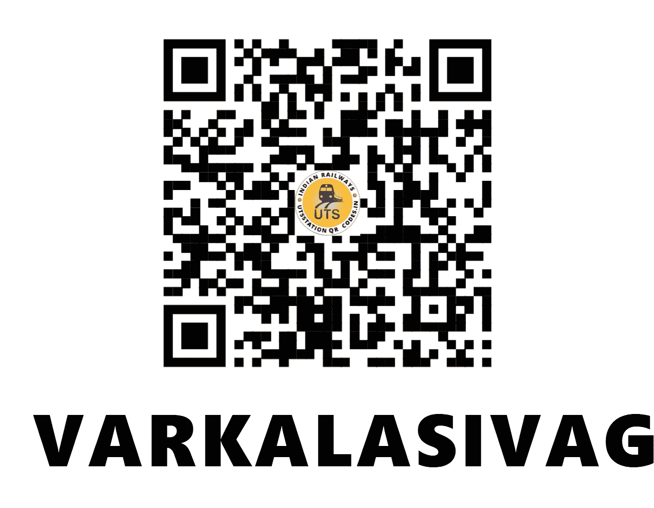 UTS QR Code for VARKALASIVAGIRI - VAK - SR (KERALA)