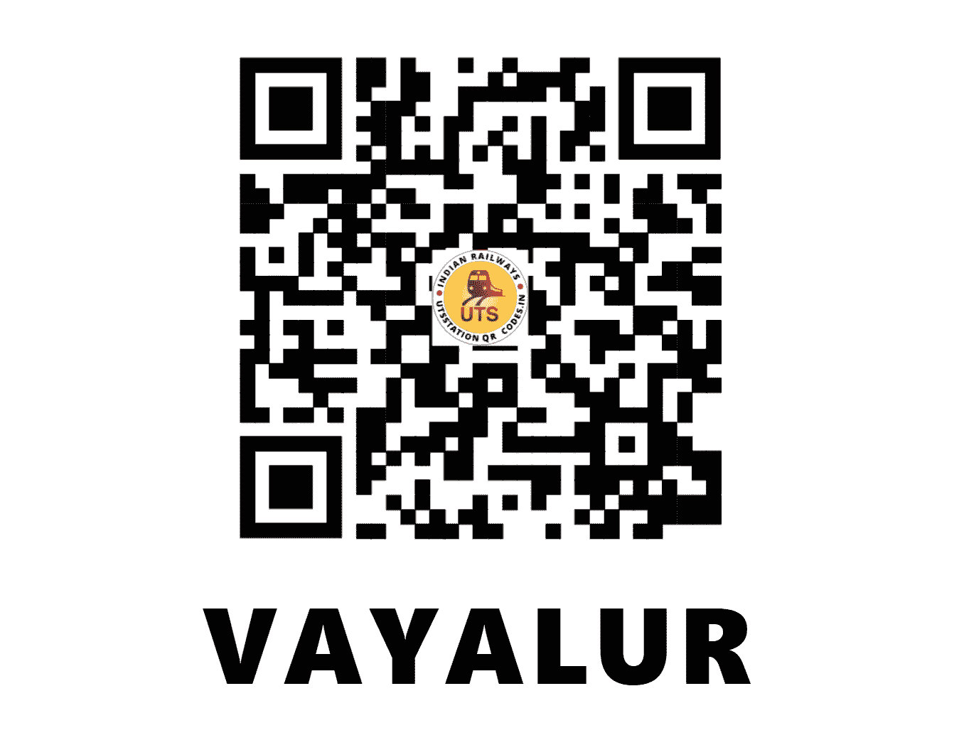 UTS QR Code for VAYALUR - VAY - SR (KERALA)
