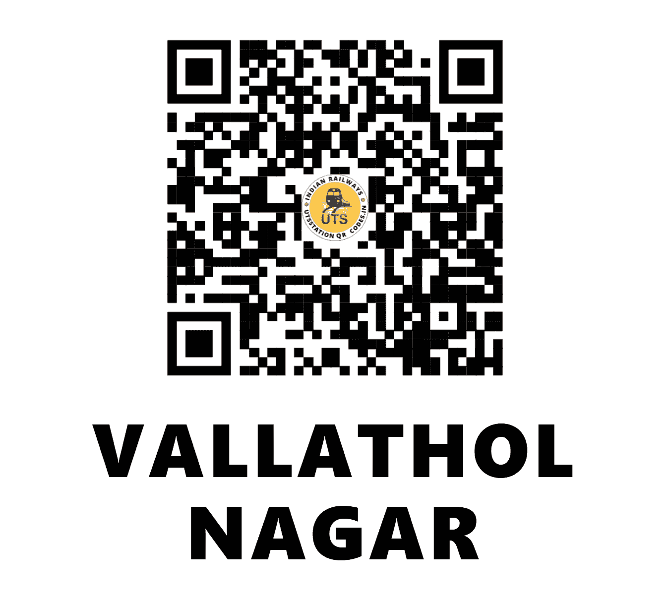 UTS QR Code for VALLATHOL NAGAR - VTK - SR (KERALA)