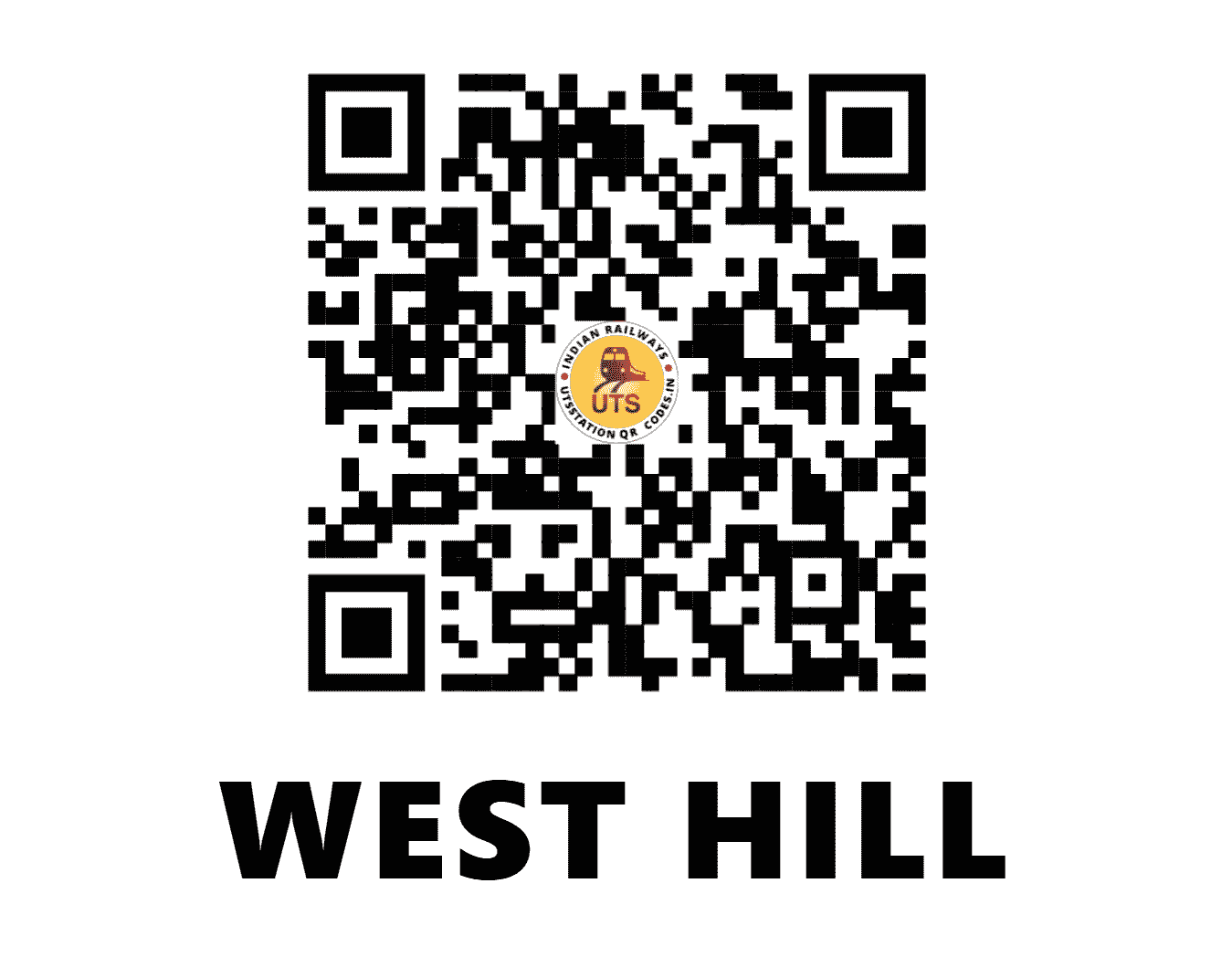 UTS QR Code for WEST HILL - WH - SR (KERALA)
