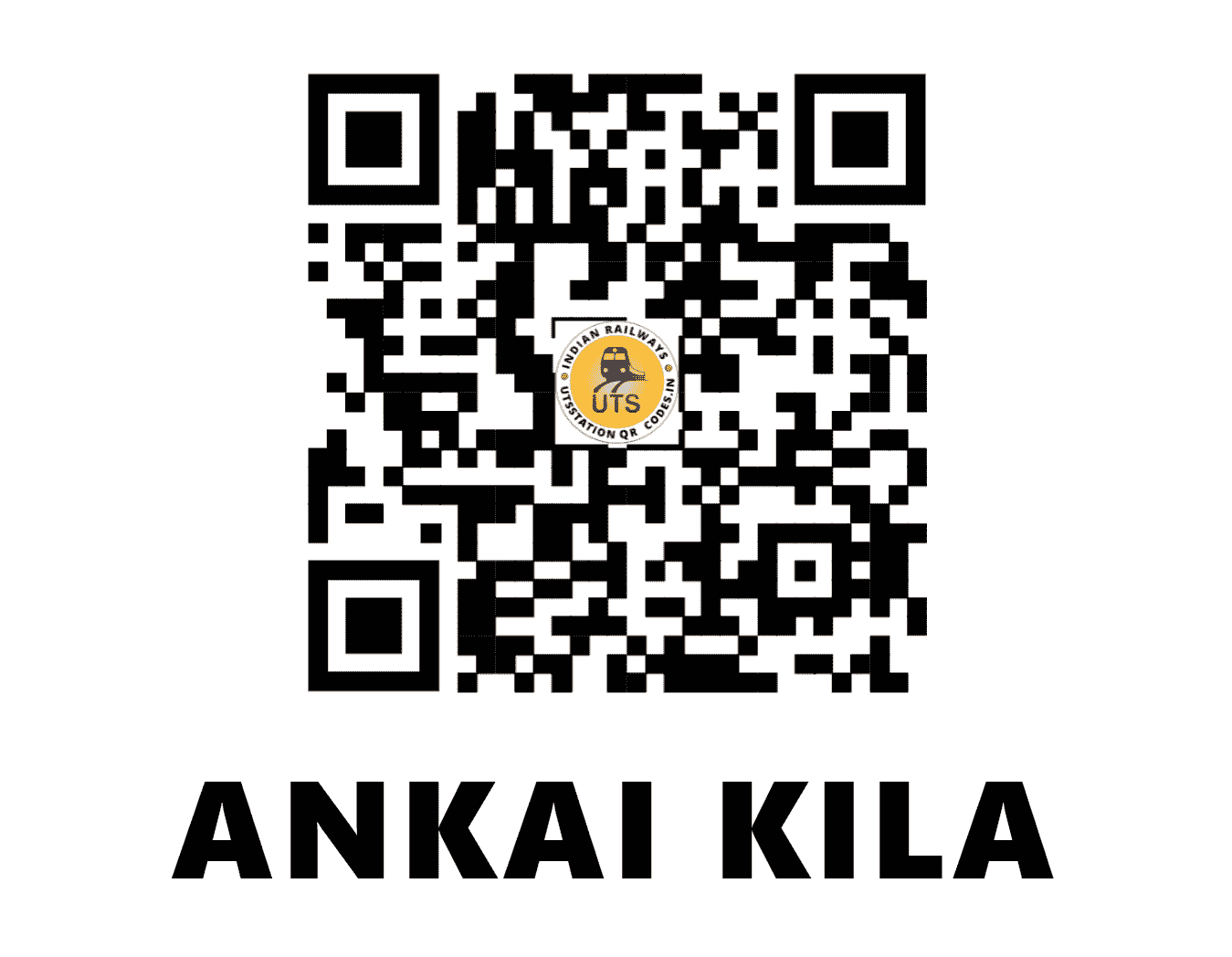 UTS QR Code for ANKAI KILA - AAK - CR (MAHARASHTRA)