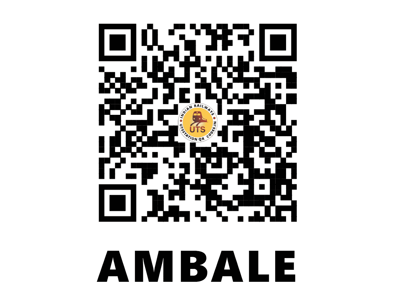 UTS QR Code for AMBALE - ABLE - CR (MAHARASHTRA)