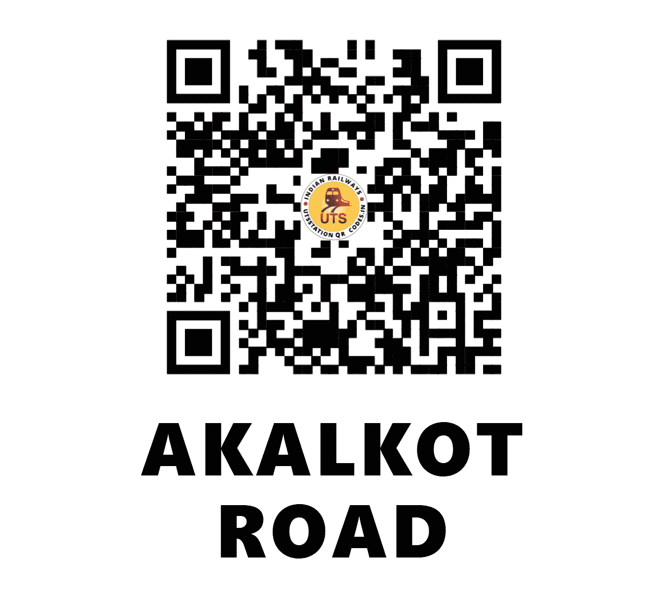 UTS QR Code for AKALKOT ROAD - AKOR - CR (MAHARASHTRA)