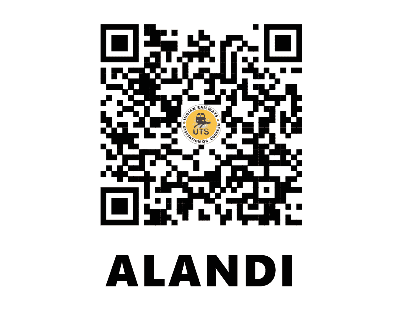 UTS QR Code for ALANDI - ALN - CR (MAHARASHTRA)