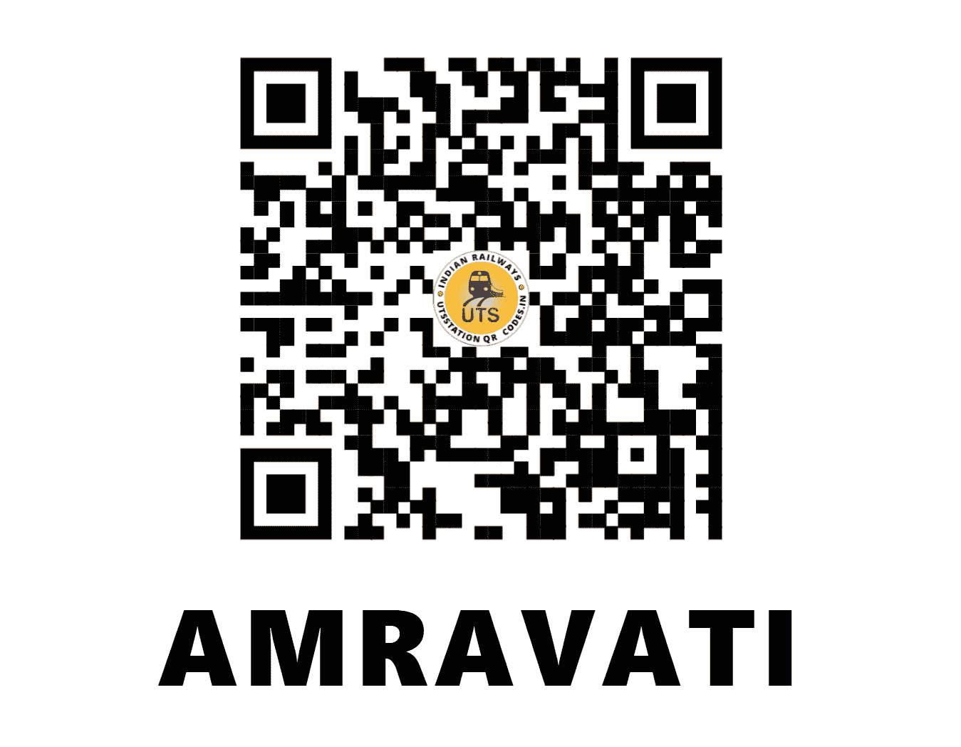 UTS QR Code for AMRAVATI - AMI - CR (MAHARASHTRA)