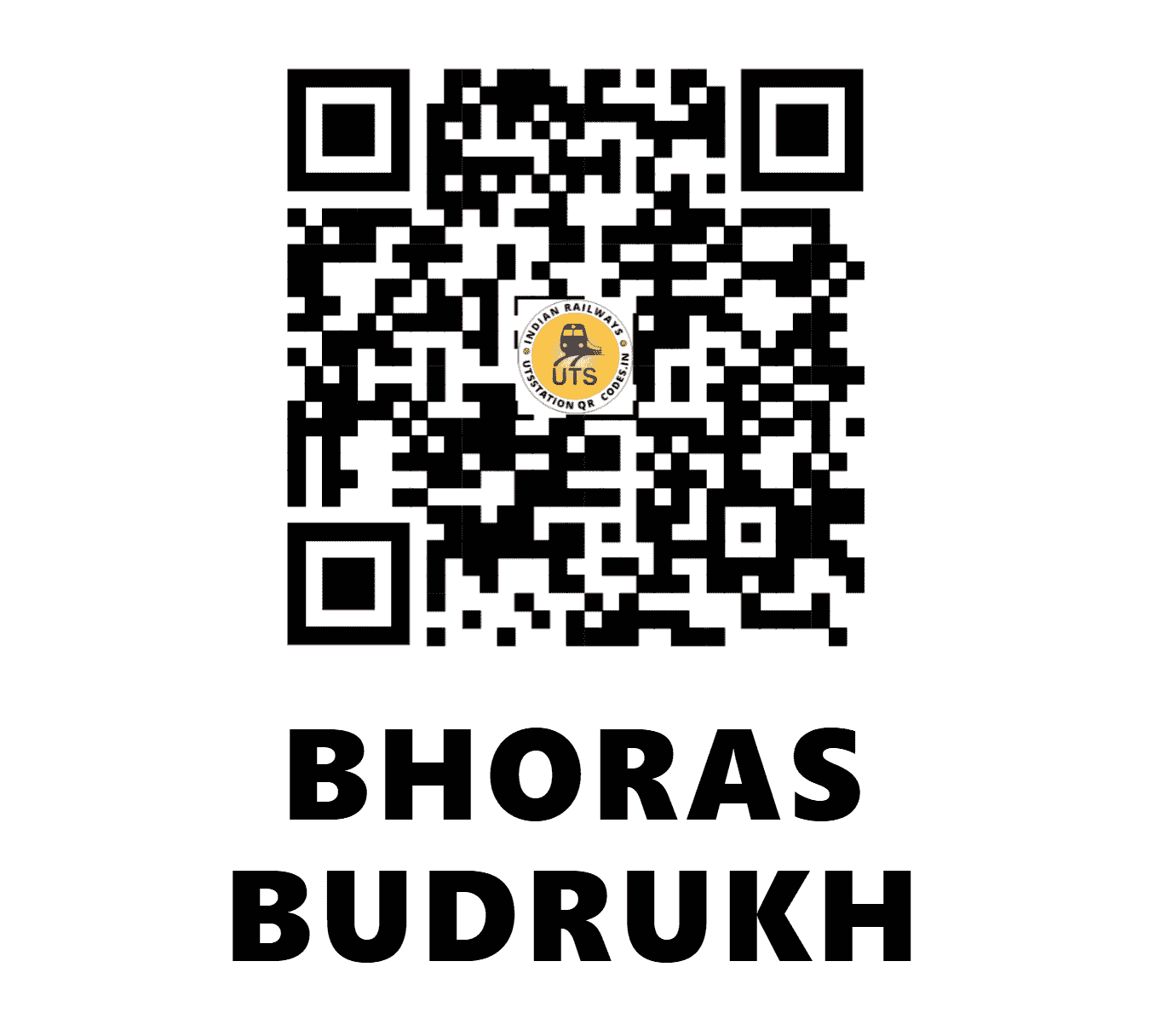 UTS QR Code for BHORAS BUDRUKH - BFJ - CR (MAHARASHTRA)