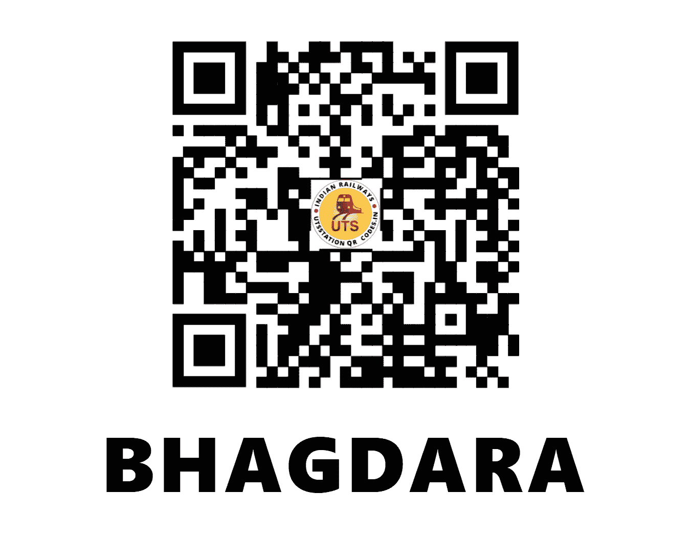 UTS QR Code for BHAGDARA - BGR - CR (MAHARASHTRA)
