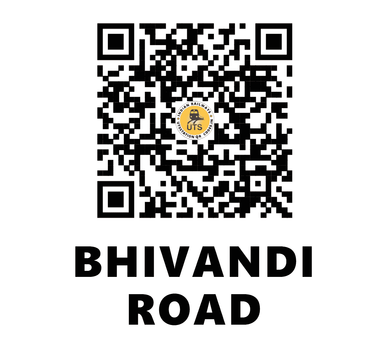 UTS QR Code for BHIVANDI ROAD - BIRD - CR (MAHARASHTRA)