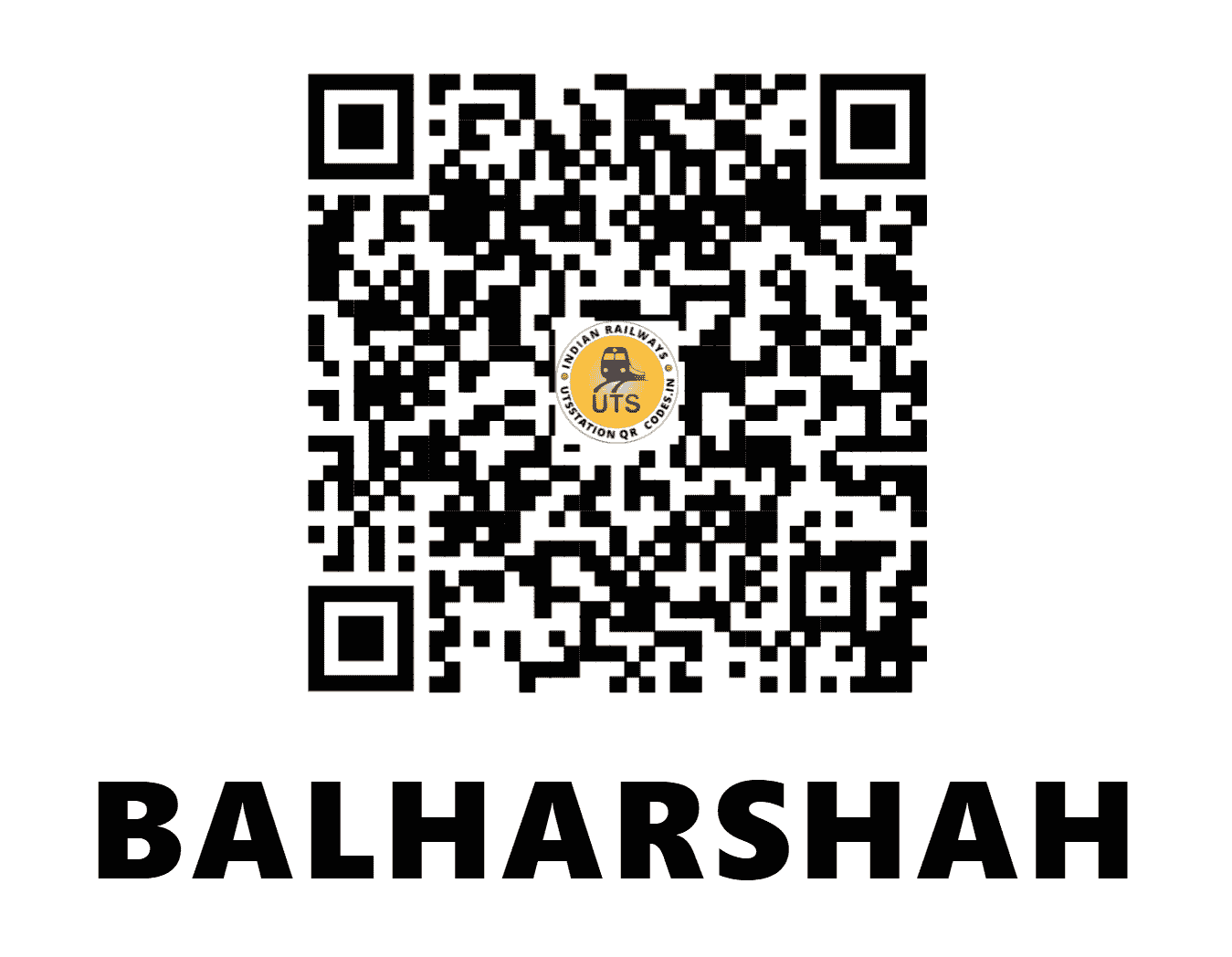 UTS QR Code for BALHARSHAH - BPQ - CR (MAHARASHTRA)