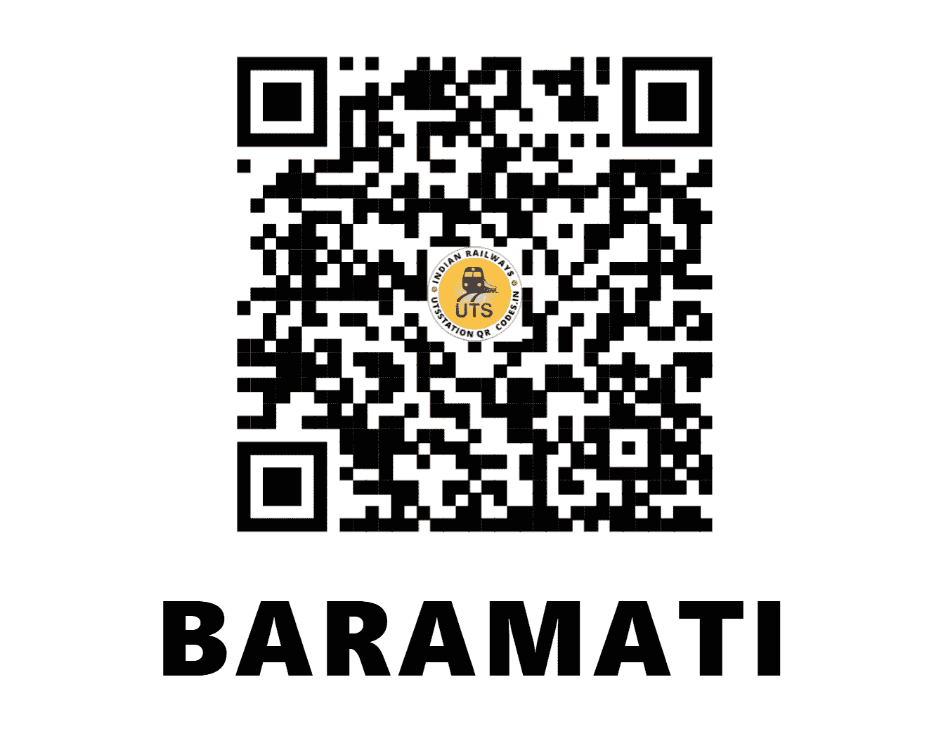 UTS QR Code for BARAMATI - BRMT - CR (MAHARASHTRA)
