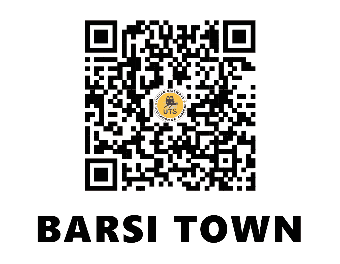 UTS QR Code for BARSI TOWN - BTW - CR (MAHARASHTRA)