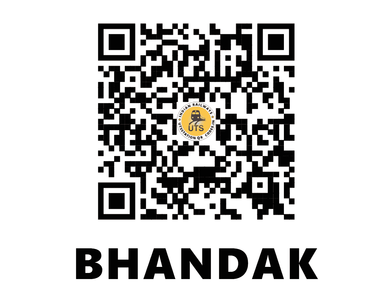 UTS QR Code for BHANDAK - BUX - CR (MAHARASHTRA)