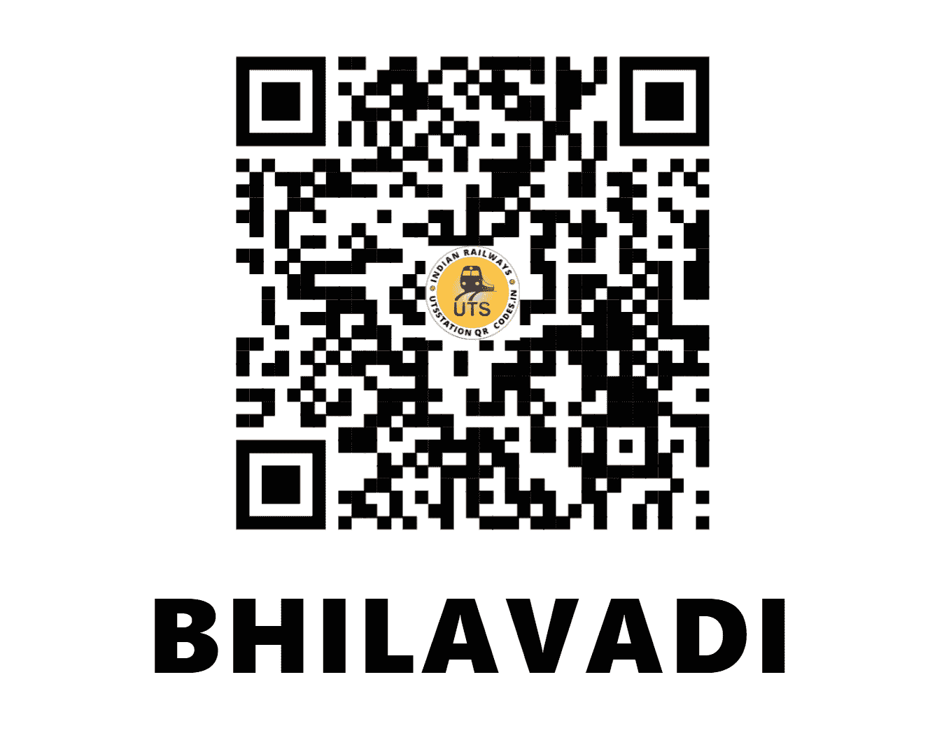 UTS QR Code for BHILAVADI - BVQ - CR (MAHARASHTRA)