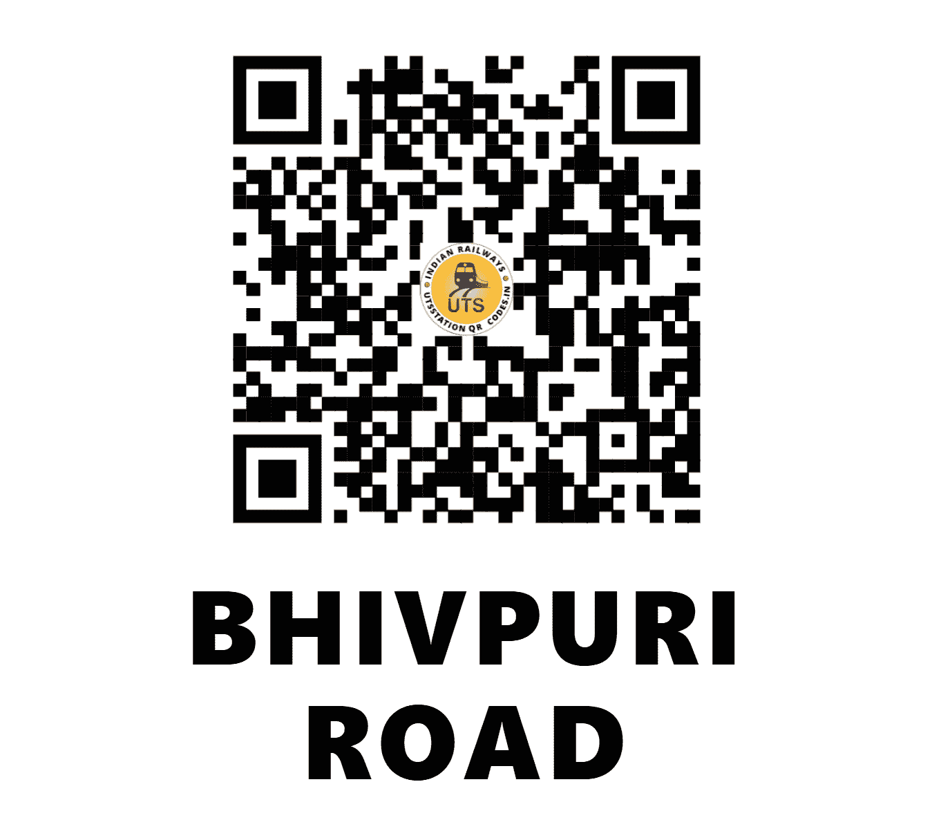 UTS QR Code for BHIVPURI ROAD - BVS - CR (MAHARASHTRA)