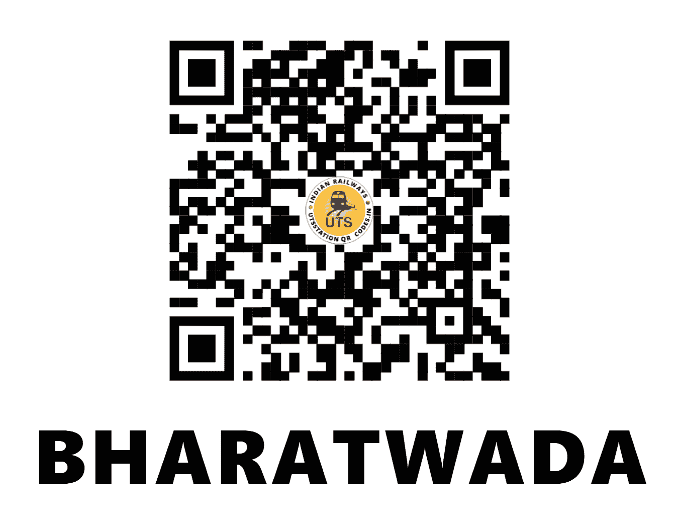 UTS QR Code for BHARATWADA - BWRA - CR (MAHARASHTRA)
