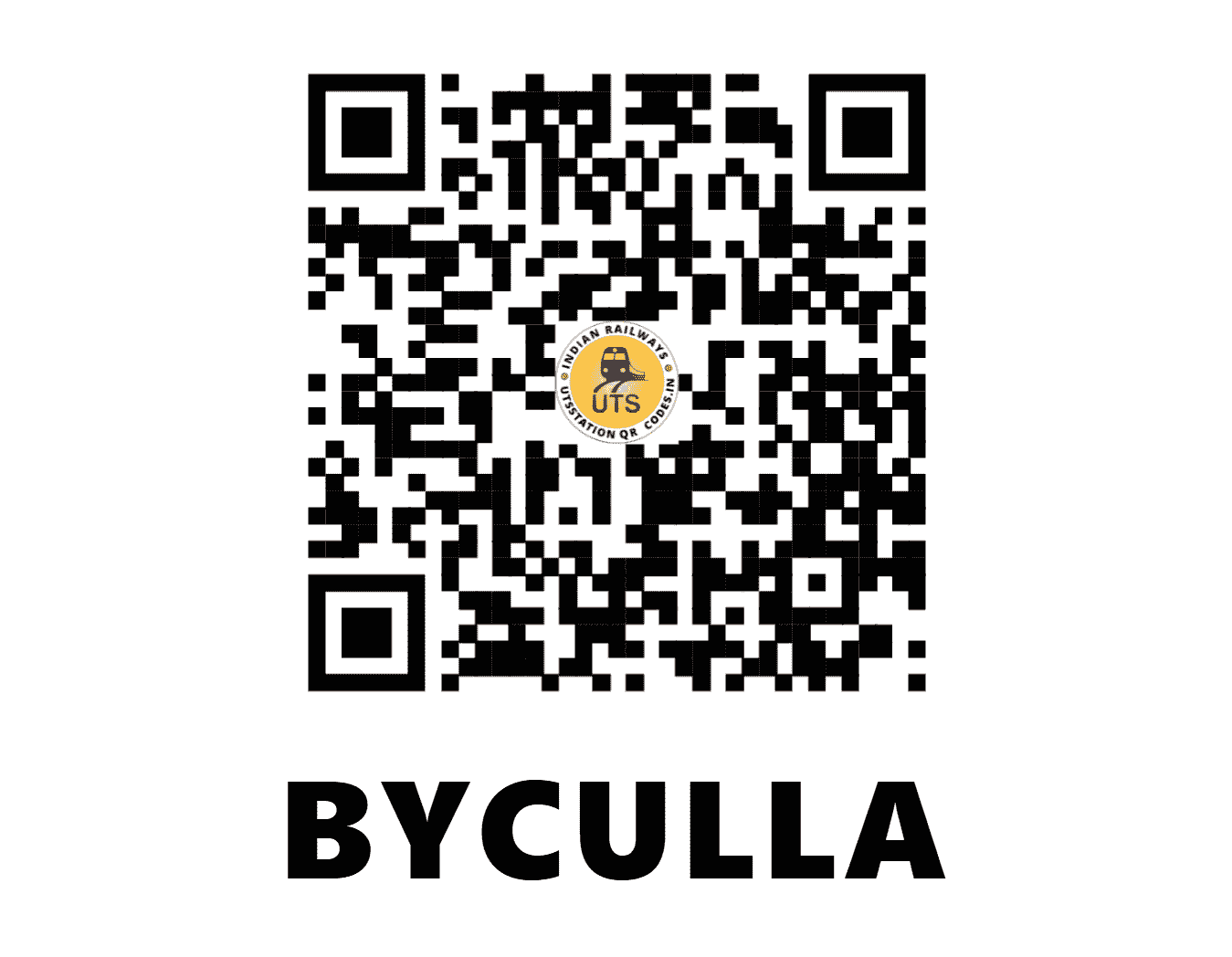 UTS QR Code for BYCULLA - BY - CR (MAHARASHTRA)