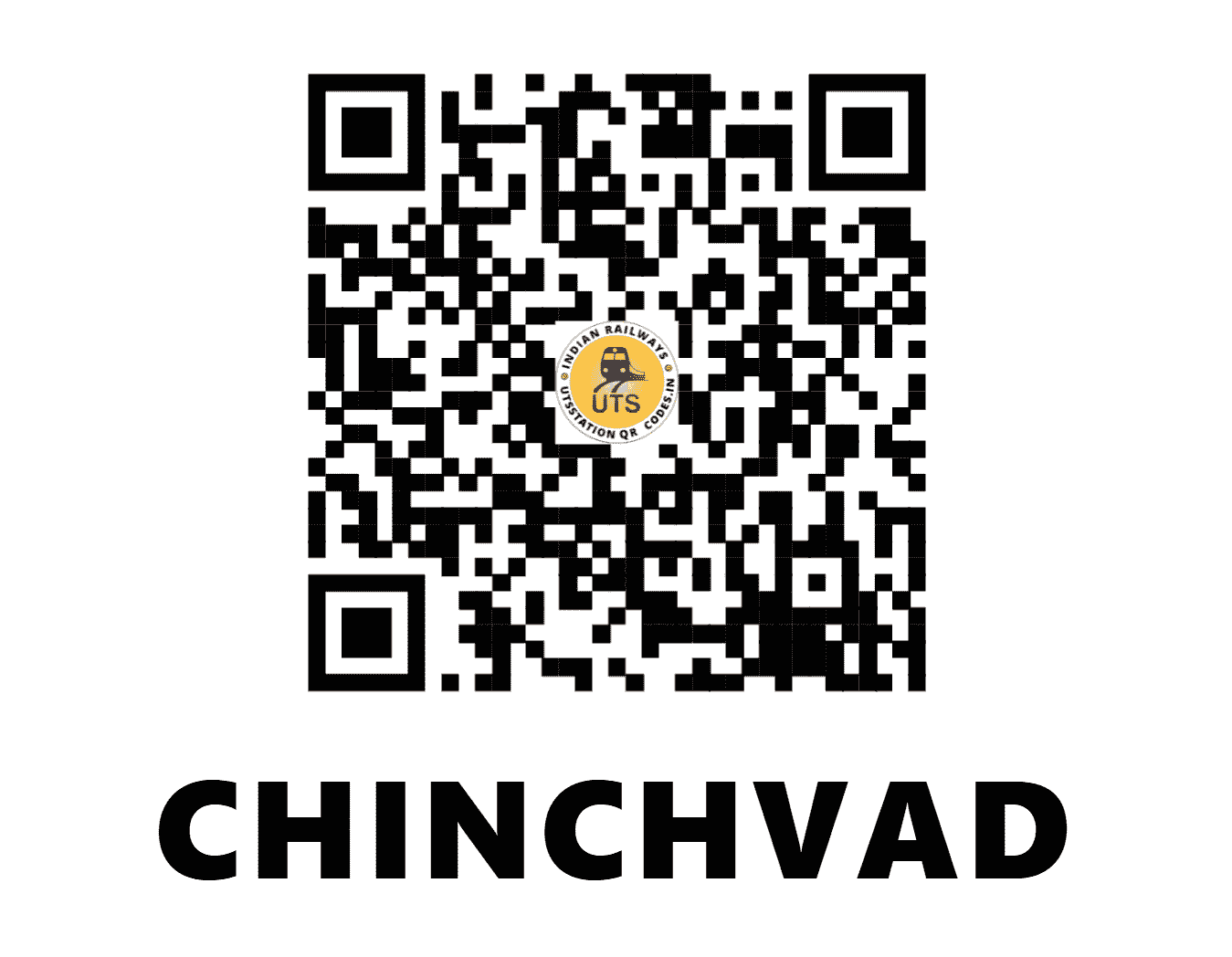 UTS QR Code for CHINCHVAD - CCH - CR (MAHARASHTRA)