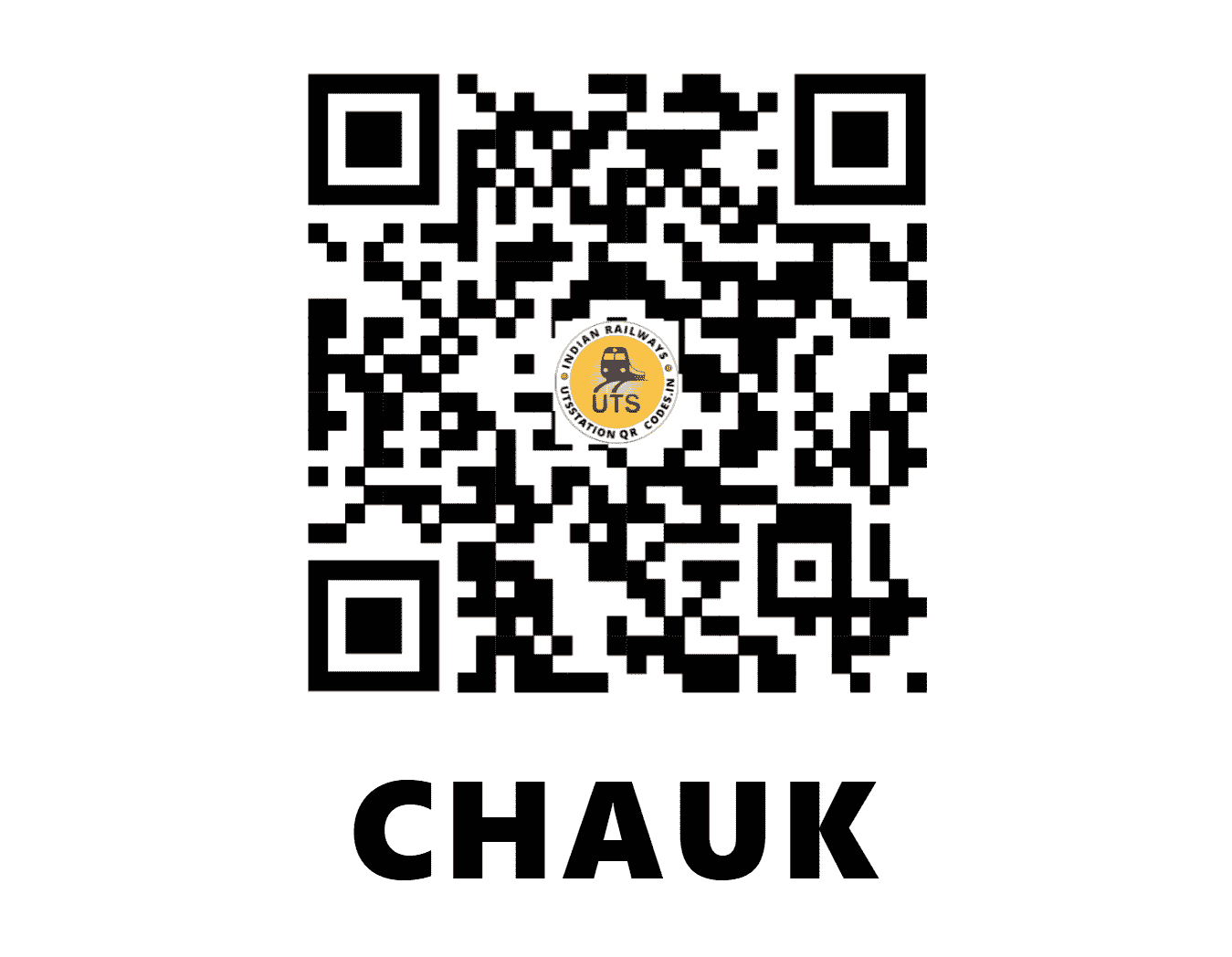 UTS QR Code for CHAUK - CHOK - CR (MAHARASHTRA)