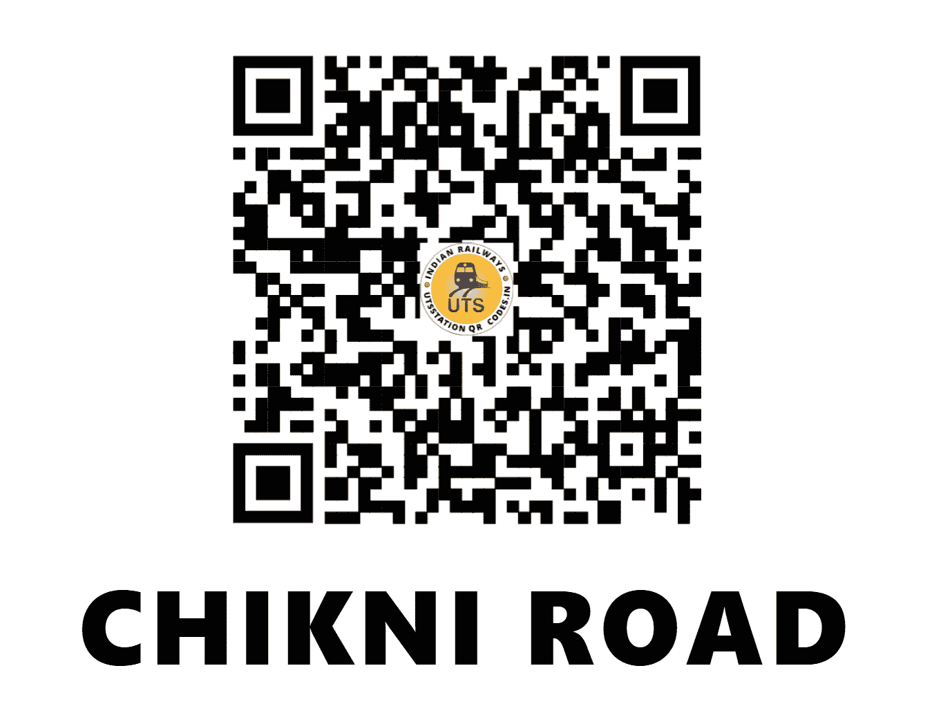 UTS QR Code for CHIKNI ROAD - CKNI - CR (MAHARASHTRA)
