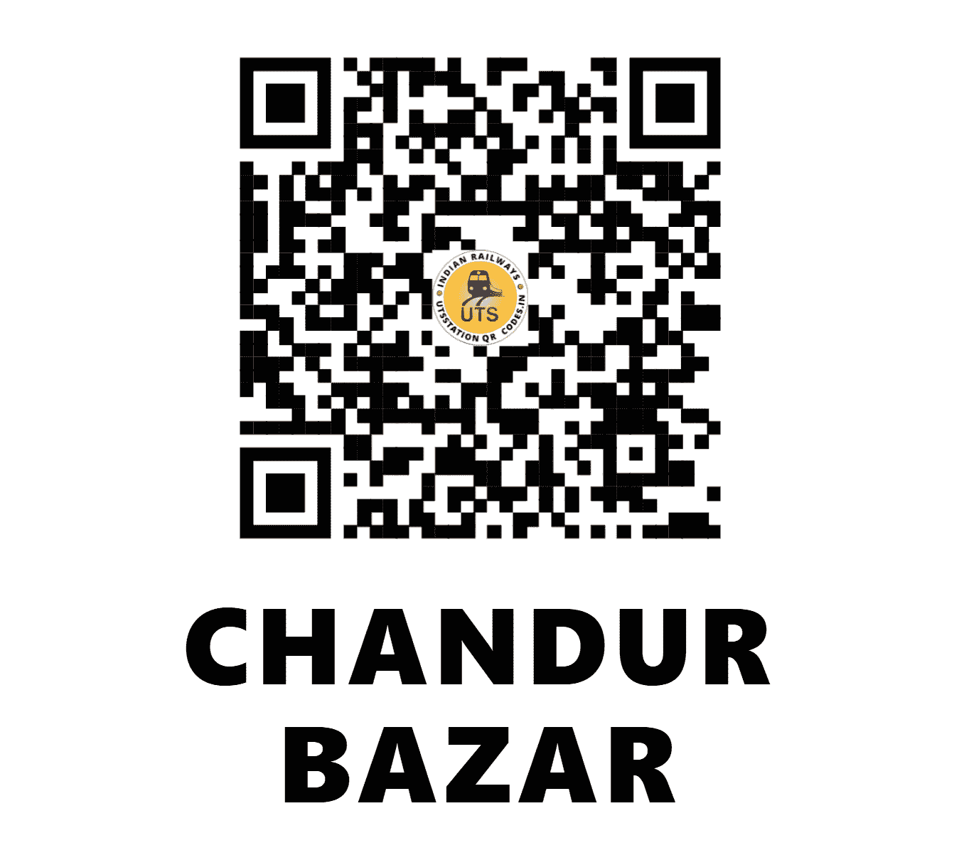 UTS QR Code for CHANDUR BAZAR - CNDB - CR (MAHARASHTRA)
