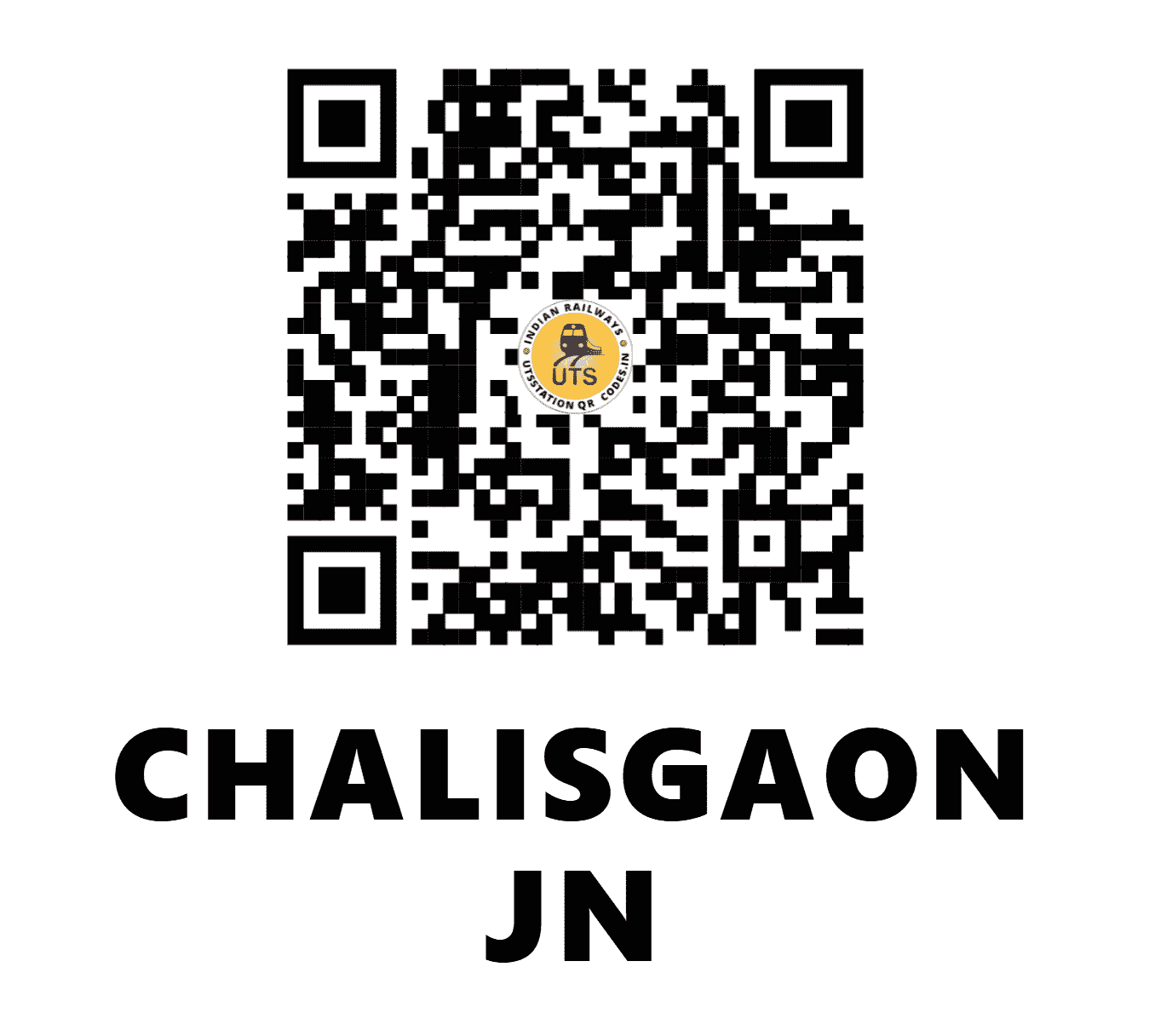 UTS QR Code for CHALISGAON JN - CSN - CR (MAHARASHTRA)