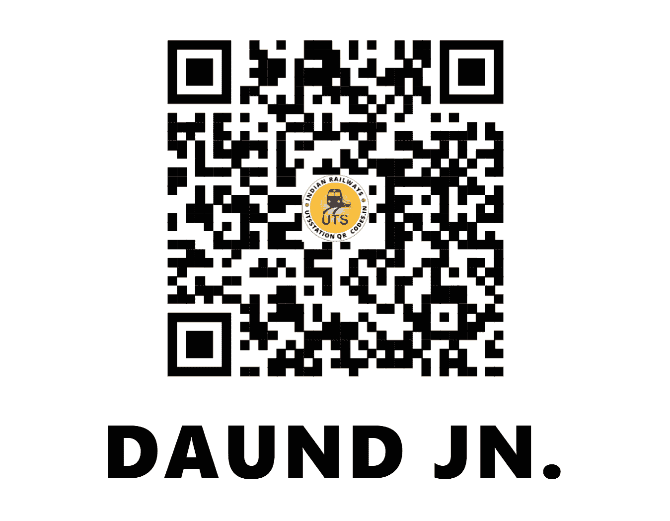 UTS QR Code for DAUND JN. - DD - CR (MAHARASHTRA)