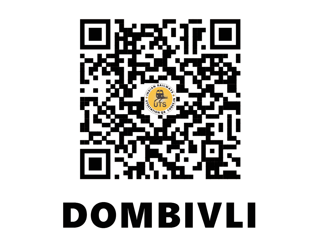 UTS QR Code for DOMBIVLI - DI - CR (MAHARASHTRA)